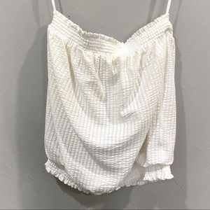 Anthropologie white tube top